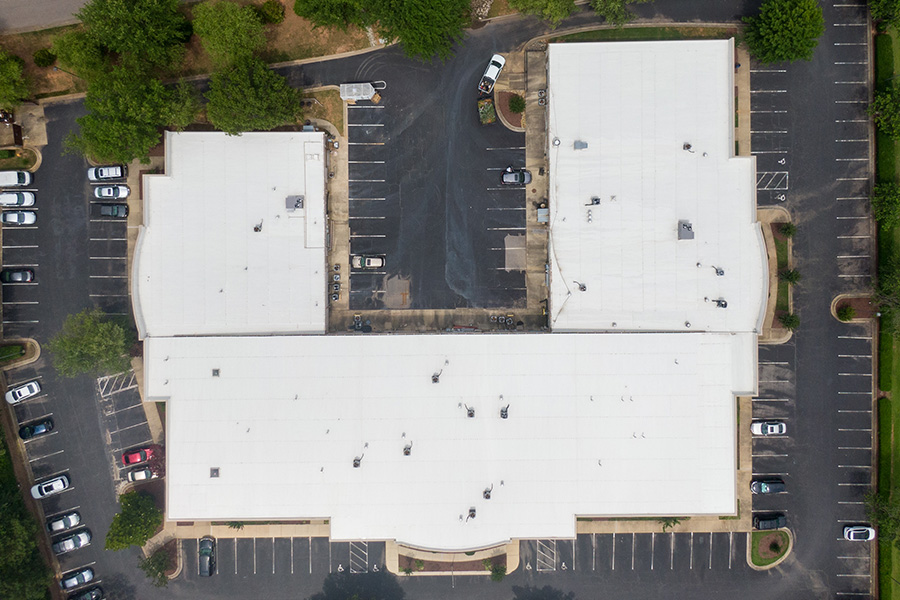 Drone Shot TPO Roof